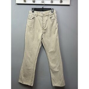 Pacsun Bootcut Jeans Womens 30 Beige Light Wash 5‎ Pockets High Rise Button Fly
